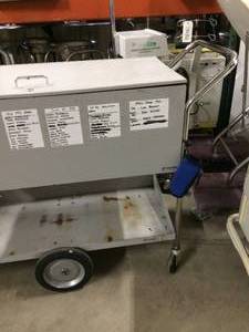 Giant Medical Storage Cabinet Cart Trolley - Moves Smoothly but needs cleanup - Great For Sports Equipment Etc