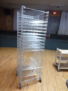 lot 17 image: Acme Wire Foldable Sheet Pan Rack with Wire Racks