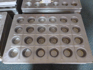lot 34 image: 12 Sheet Pans with 24 Wells
