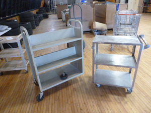 lot 42 image: Library Cart and Serving Cart