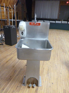 lot 76 image: Hand Sink with Foot Pedals