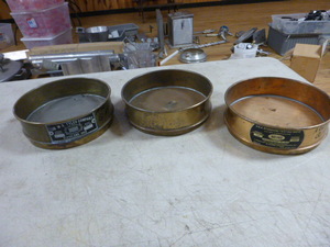 lot 117 image: 3 Vintage Testing Sieves