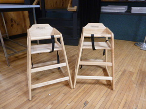 lot 121 image: 2 Restaurant High Chairs