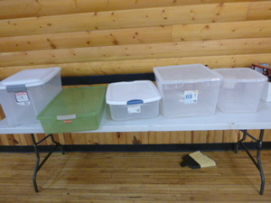 lot 185 image: 5 Totes with Lids