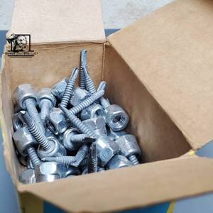 lot 123 image: 14 in. x 2 in. Vertical Rod Anchor Super Screw 38 in. Threaded Rod Fitting for Wood (25-Pack)