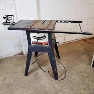 lot 130 image: Vintage Sears Craftsman 10 Table Saw Model 113. 240421 Heavy Construction