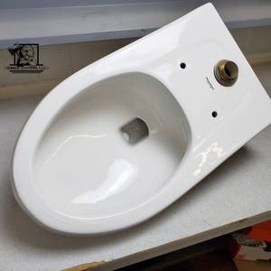 lot 131 image: American Standard 6.0 lpf 1.6 gpf Wall Mount Toilet Bowl, White