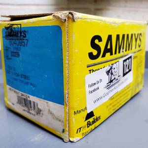 lot 413 image: Sammys Threaded Rod Anchor for Metal 38 Rod 516-18 x 1 14 Box of 25