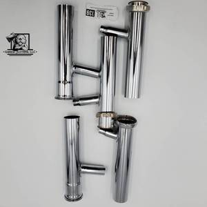 lot 139 image: 1-12 Chrome Coated Brass Slip Branch Tailpieces