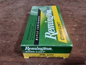lot 3 image: Remington 308 Winchester 180 Grain Core-lokt 20-Count