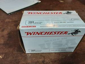 lot 29 image: Winchester 38 Special 130 Grains FMJ 100-Count
