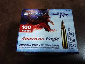 lot 40 image: Federal 223-55 Grain FMJ 100-Count