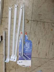 lot 52 image: Metal Brackets and Support Bars for Shelving
