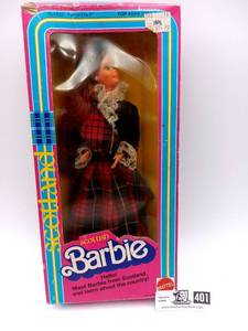 lot 401 image: Vintage 1981 Scottish BarbieDoll 1st Edition - Valued  $80