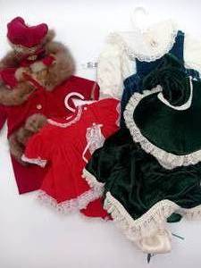 lot 016 image: Custom Handmade Baby Doll Clothing - Winter Collection