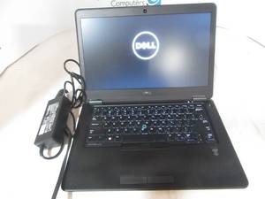 lot 9 image: Dell lLatitude E7450 &nbspINTEL(R) CORE(TM) I7-5600U CPU  2.60GHZ 8 GB RAM 120 GB HD&nbspchip in corner