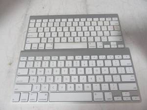 lot 33 image: Lot of 2 Apple Wireless Keyboards A1314