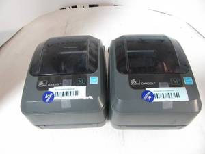lot 74 image: 2 Zebra GX420T Label Printers