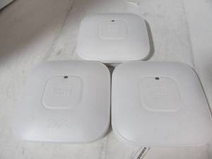 lot 94 image: Lot of 3 AIR-CAP2602I-K9 Cisco Wireless Access Points