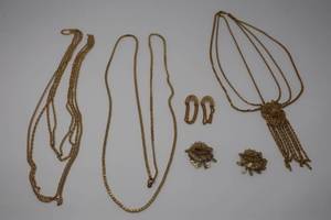 Gold Toned Costume Jewelry Lot