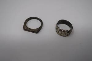 2 Marked Sterling Silver Rings