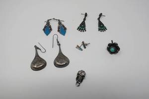 Unmarked Vintage Sterling Jewelry