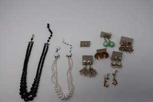Hook Clasp Necklaces & Threaded Post Earrings
