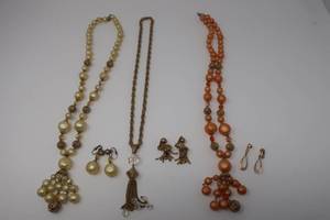 Three Necklace and Earring Sets