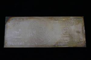 lot 5 image: 4 Troy Ounce Silver Bar