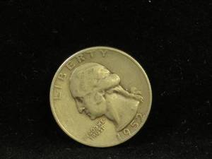 lot 26 image: 1952-S Washington Silver Quarter