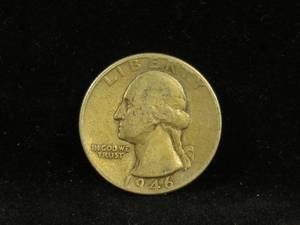 lot 28 image: 1946-P Washington Silver Quarter