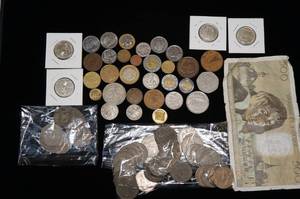 lot 75 image: Foreign Coins and Currency