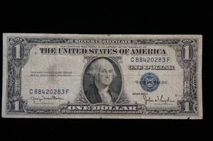 lot 72 image: 1935-D Blue Seal $1 Silver Certificate