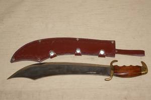 lot 76 image: Large Knife with Sheath