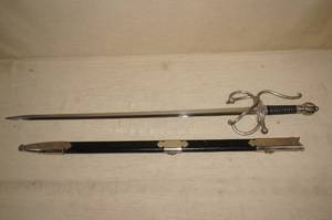lot 77 image: Sword with Scabbard