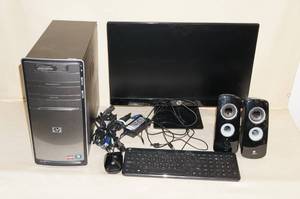 lot 129 image: HP Desktop Computer Package