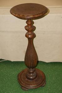 lot 106 image: Antique Solid Wood Plant Stand