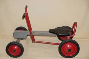 lot 108 image: Antique Hand Pump Ride On Toy