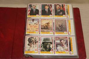 lot 137 image: Binder of Military Collector Cards