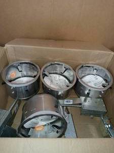 lot 78 image: H27 6 in. Aluminum Recessed Lighting Housing for Remodel Shallow Ceiling, Insulation Contact, Air-Tite (6-Pack)