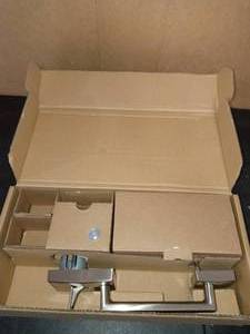lot 94 image: Century Satin Nickel Entry Door Handle and Latitude Door Lever