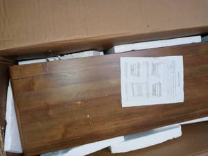 lot 104 image: Morgan Natural 2-Door Console Table by Decor Therapy