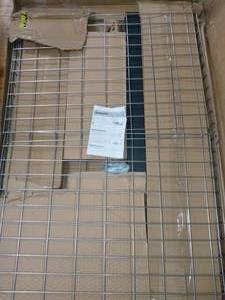 lot 114 image: 42 in. H x 96 in. W x 32 in. D Adjustable Height Garage Ceiling Mounted Storage Unit in White
