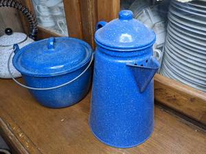 lot 35 image: Trio of Enamelware