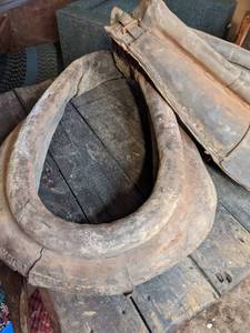 lot 503 image: (2) Antique Leather Horse Collars