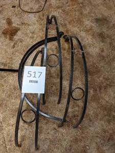 lot 517 image: (4) Curved Metal Pieces for Re-Purposing