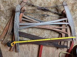 lot 520 image: Assorted Antique Wood Bow Saws
