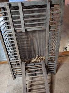 lot 529 image: Primitive Wood Chicken Crate