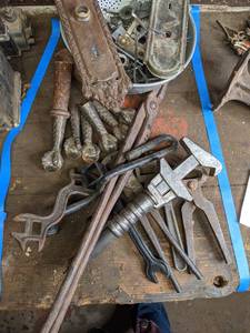lot 715 image: Assorted Vintage Hand Tools and Hardware
