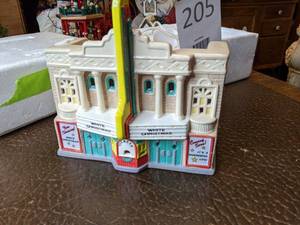 lot 205 image: Dept 56 Original Snow Village The Paramount Theater 1989